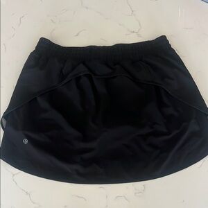 Lululemon Athletica Black Hotty Hot High Rise Skirt